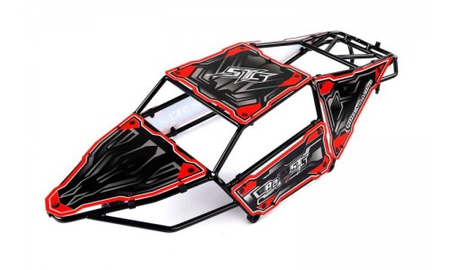 5TS Metal Roll Cage w/Red Panels | Rovan Sports